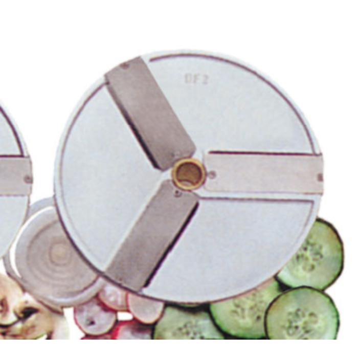 Eurodib DF2 2mm Slicing Disc Plate with Dual Blades for Food Processor Accessories