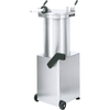 Étiquette alternative : TRENTO 46100 65 lb. Capacité Bourrage hydraulique à pistons à saucisses en acier inoxydable sur base à roues