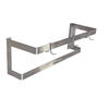 Omcan 31856 Wall-Mounted Stainless Steel Pot Rack With Hooks For Kitchen Organization