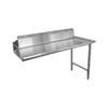 Omcan 48-Inch Stainless Steel Right Side Commercial Clean Dish Table For Efficient Dish Staging In Commercial Kitchens