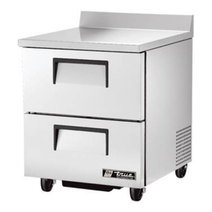 Comptoir-réfrigérateur de travail à deux tiroirs True TWT-27D-2-HC de 27 pouces