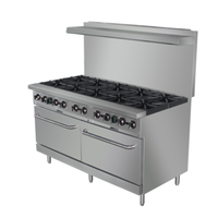 Black Diamond BDGR-60/NG 60" Gas Restaurant Range, 10 Burners