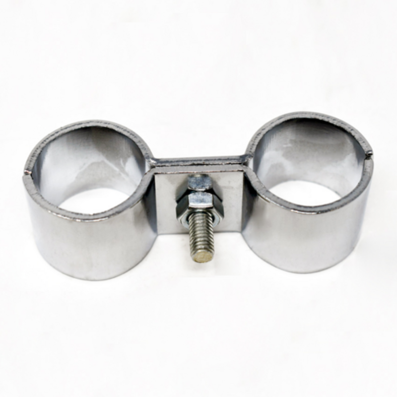 Chrome Wire Shelving Post Clamp For Securing And Stabilizing Wire Shelving Units