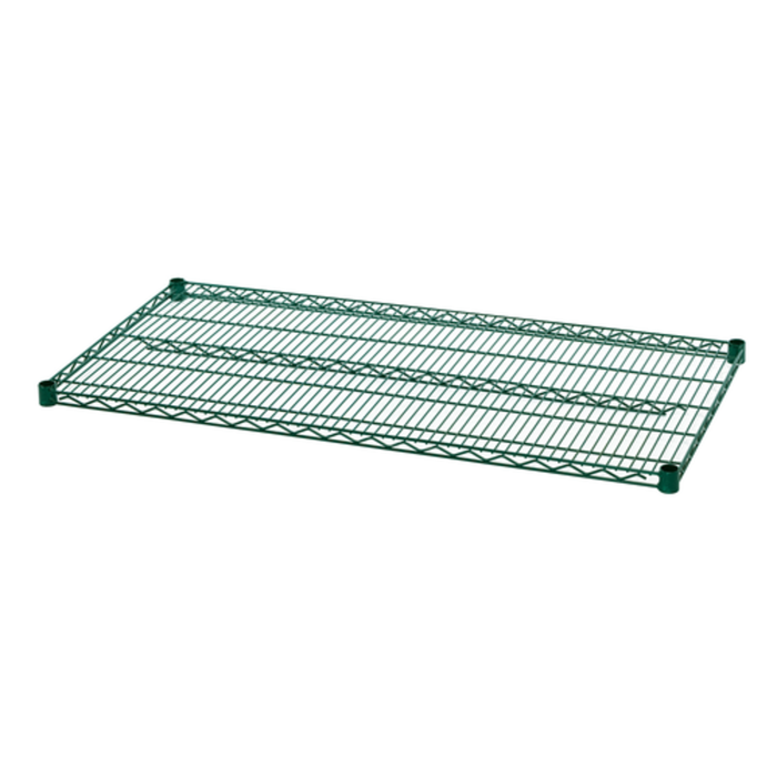 Rosko RO-WS-S3014-GE Green Epoxy Wire Shelf 30"W x 14"D