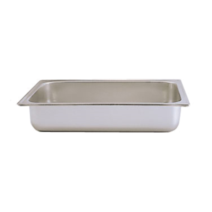 Bac à eau pour chafing dish DW P-200, en acier inoxydable, format standard, anti-goutte