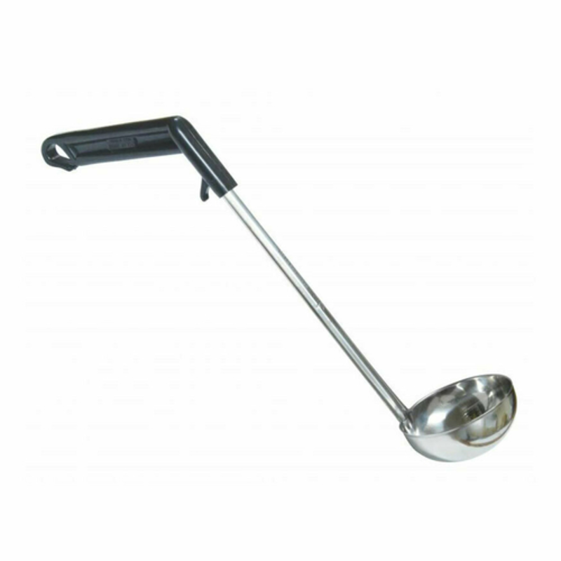 Alt Tag: Omcan 80321 Stainless Steel Serving Ladle with 0.75 oz. Capacity commercial portion control ladle with long handle