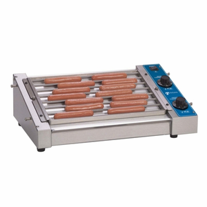 Antunes Hot Dog Grill Cooking 21 Hot Dogs On Stainless Steel Grill Surface