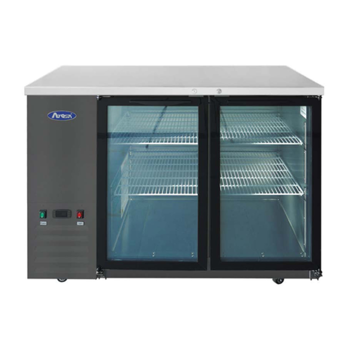 Atosa SBB48GGRAUS2 48-Inch Shallow Depth Refrigerated Back Bar Cabinet