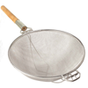 Omcan 81005 6-Inch Fine Mesh Kitchen Strainer With Wooden Handle For Precise Sifting And Straining