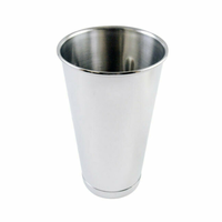 Alt Tag: Omcan 80831 Stainless Steel 30 oz Commercial Malt Cup for Milkshakes stainless steel mixing cup for milkshakes