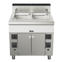 TRENTO 49100 Modèle de poêle à pâtes au gaz naturel de 23,78 gallons unité commerciale de plancher avec deux paniers et base d’armoire