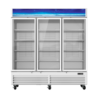Bluenix BGF72W-HC 78.13" Glass Door Merchandiser Freezer
