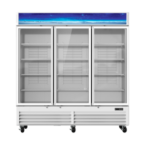 Bluenix BGF72W-HC 78.13" Glass Door Merchandiser Freezer