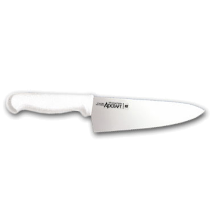 Adcraft CUT-8CKWH Advantage Series 8" White Wide Cook's Chef Knife