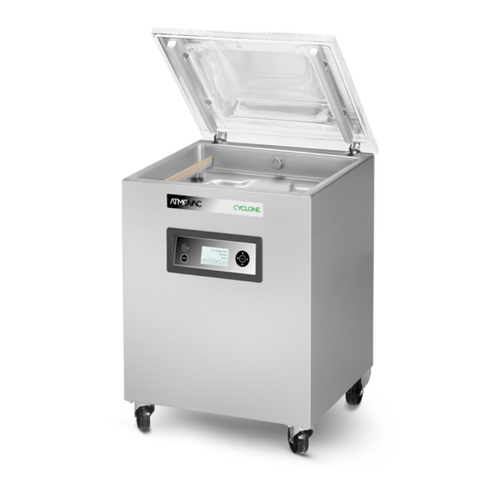 Atmovac CYCLONE203D 20.5" Dual Seal Bar Floor Model Vacuum Sealer With Open Lid