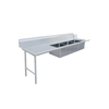 Commercial Soiled Dish Table With Sink Designed For Efficient Dishwashing In Commercial Kitchens