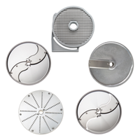 Dito Sama Food Processor Disc Set including shredding and grating plates designed for commercial kitchen use.