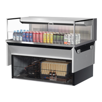 Turbo Air TOM-48L-UF-S-1SI-N 48" Drop-In Refrigerated Open Display Case