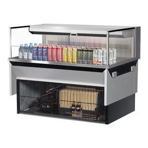 Turbo Air TOM-48L-UF-S-1SI-N 48" Drop-In Refrigerated Open Display Case