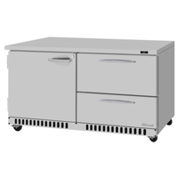 Turbo Air PUR-60-D2R(L)-FB-N 60-1/4" PRO Series Undercounter Refrigerator