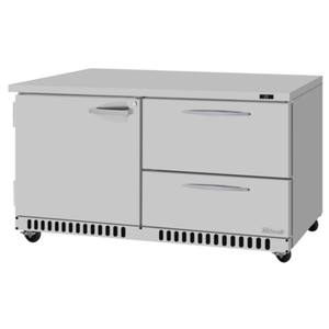 Turbo Air PUR-60-D2R(L)-FB-N 60-1/4" PRO Series Undercounter Refrigerator