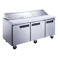 New Air NPT-072-SA 72.5" Refrigerated Prep Table