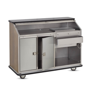 FWE BBC-5 59.5"W Portable Post-Mix Laminate Bar with Ice Bin