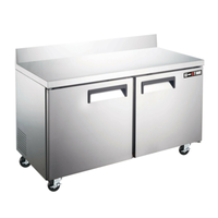 U-STAR USWR-2D 47.25" Two-Door Worktop Refrigerated Counter 11.2 Cu.Ft.