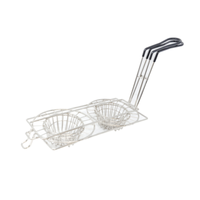Omcan 47359 8-Inch Double Taco Cup Tortilla Fry Basket
