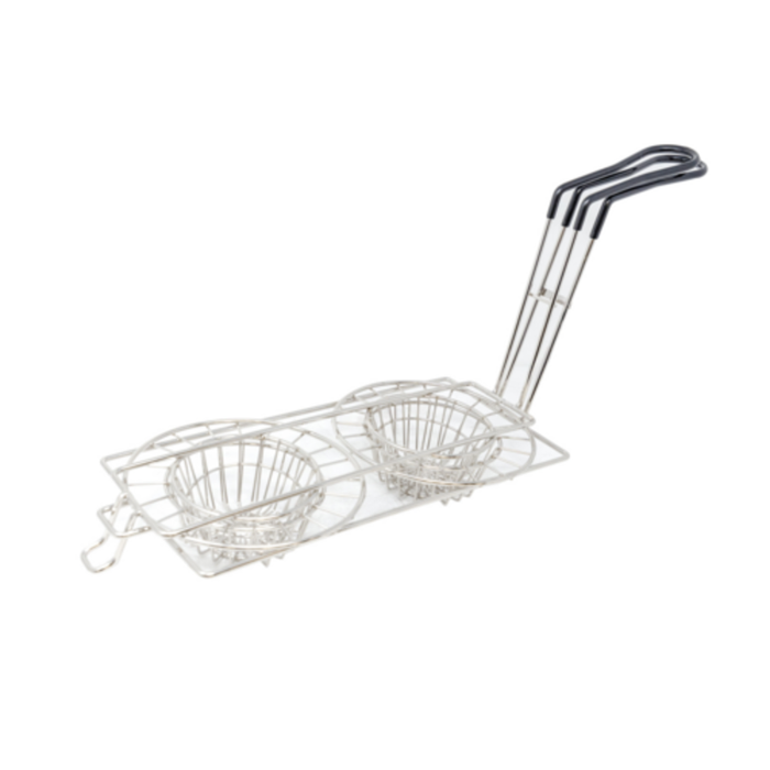 Omcan 47359 8-Inch Double Taco Cup Tortilla Fry Basket