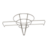 Alt Tag: Omcan 80386 Stainless Steel Fryer Filter Cone Holder Rack Durable Draining stainless steel fryer oil filter cone holder rack