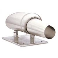 Omcan 10471 Medium Stainless Steel Stuffing Horn Butcher Accessory