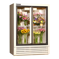 Powers FS52GDHC 52" Two-Section Sliding Glass Door Floral Merchandiser