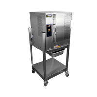 AccuTemp P61201D060 SGL 6 Pan Gas Boilerless Convection Steamer Floor Model
