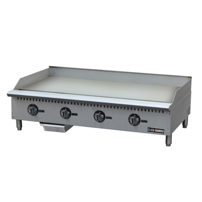Black Diamond BDCTG-48T 48" Thermostatic Countertop Gas Griddle