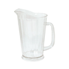 Break-Resistant SAN Plastic Pitcher With Clear Tapered Design For Easy Pouring And Visibility