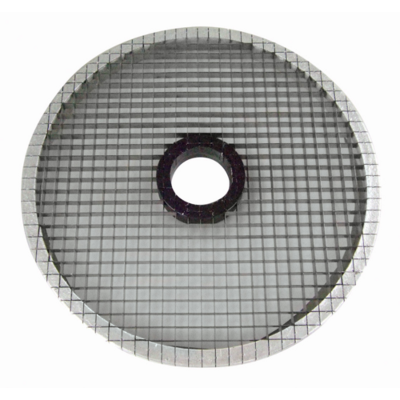 Eurodib Food Processor Dicing Disc Plate Featuring 1/2" Grid For Precision Cutting In Commercial Kitchens