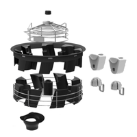 Zummo Small Cup Kit Components For 1409033 Juicer With Various Parts And Accessories