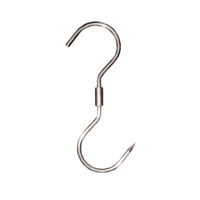 OMCAN 10505 Stainless Steel Swivel S-Hook for Hanging Meat stainless steel swivel meat hook S-hook for butcher shop meat processing