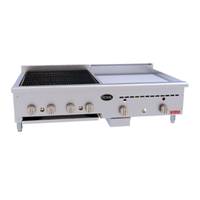 Royal BG-2436 Delux Series 60" Gas Countertop Griddle Charbroiler