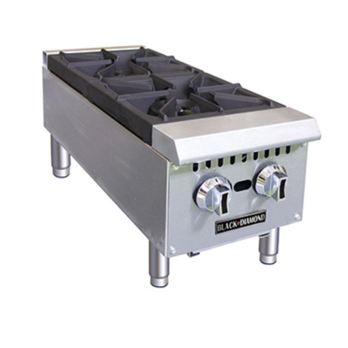 Black Diamond BDCTH-12 12" Wide Countertop Gas Hotplate