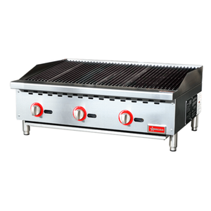 OMCAN 47378 36" Radiant Gas Countertop Charbroiler 105,000 BTU