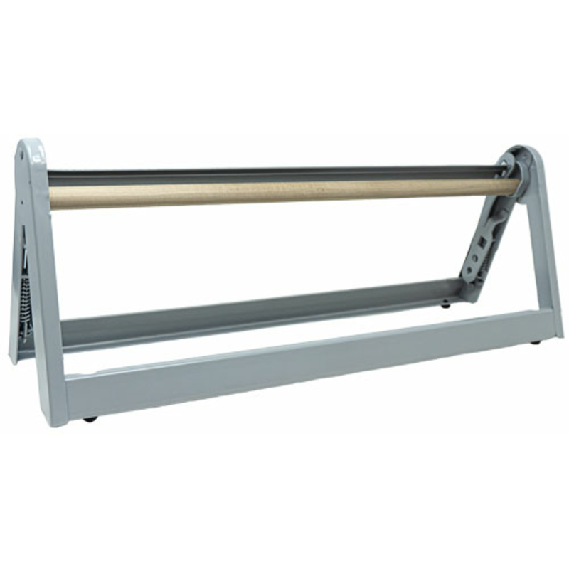 Omcan 14440 Heavy-Duty 24-Inch Professional Butcher Paper Dispenser & Cutter metal roll stand for commercial wrapping and packaging