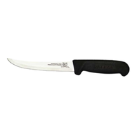 Omcan 11758 Greban 6" Curved Blade Boning Knife Black Handle