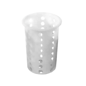 CYL-M Frost White Silverware Cylinder Holder 4.25" Dia. Polyethylene