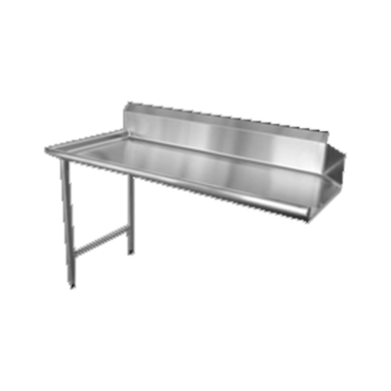 OMCAN 28474 36-Inch Left Side Clean Stainless Steel Dishtable commercial kitchen clean dish landing table