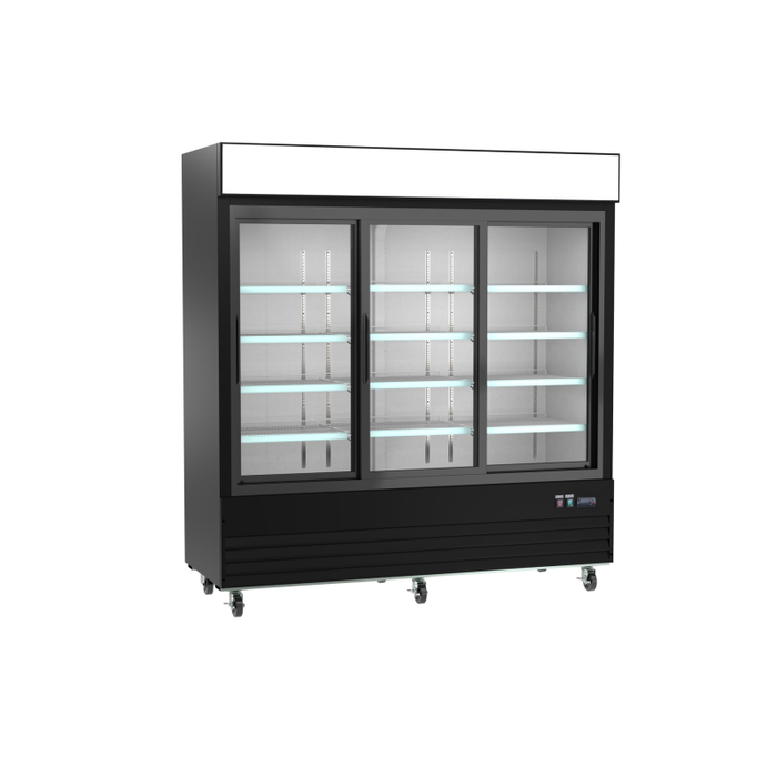 Ancaster Food Equipment AFE-G58 78.2-Inch Sliding Glass Door Refrigerator
