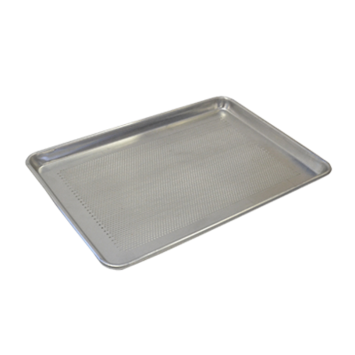 Omcan 39532 Perforated Aluminum Bun / Sheet Pan, 13" x 18"