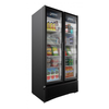 Omcan 41219 Elite Series Two-Door Merchandiser Refrigerator With Glass Doors For Retail Display