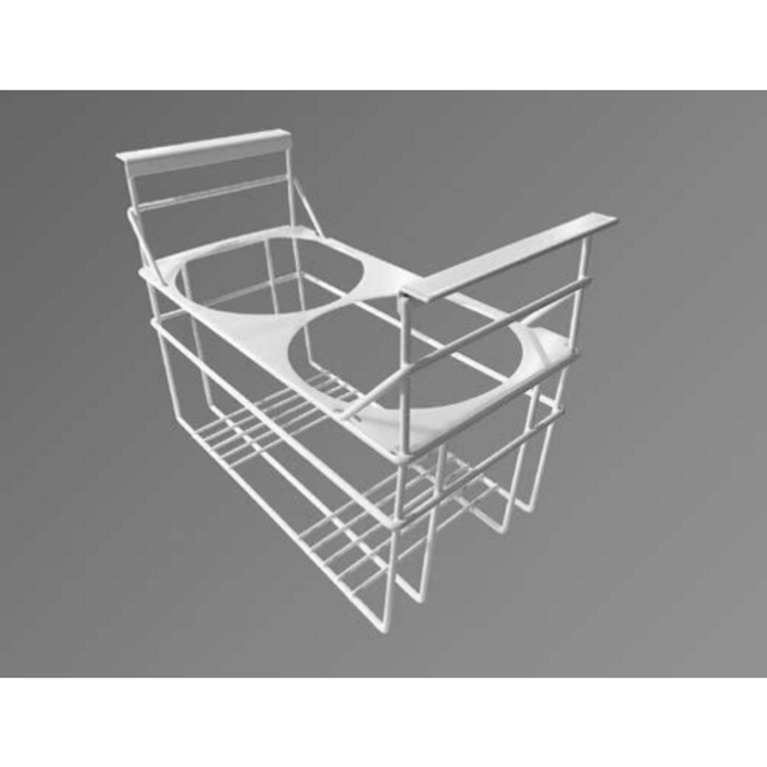 Celcold CF2ERPK 2-Tub Capacity Powder Coated Ice Cream Basket